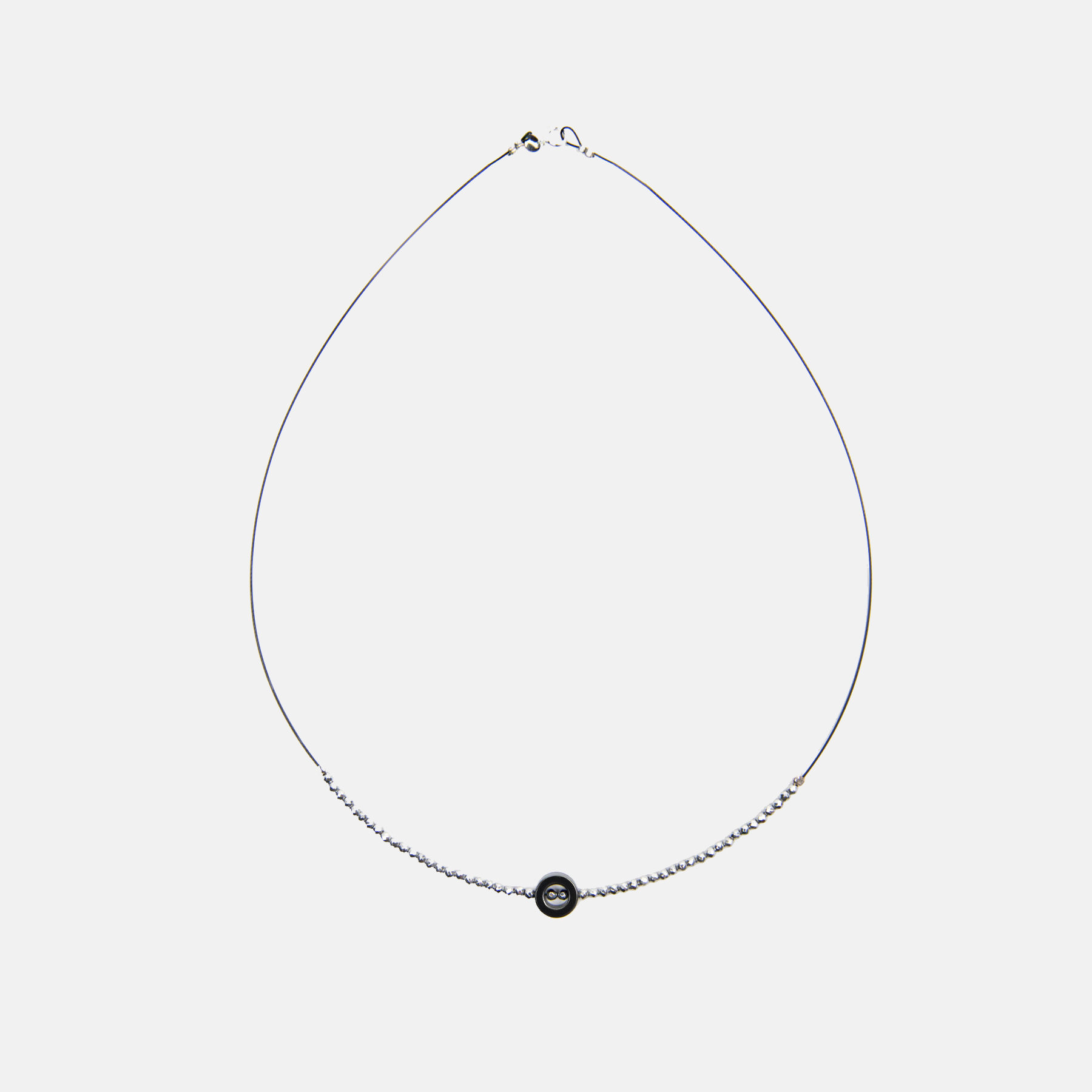 HEMATITES SILVER COLLAR_GRIS