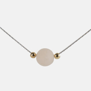 LADA PIEDRAS NATURALES ORO COLLAR PIEDRA LUNA DETALLE
