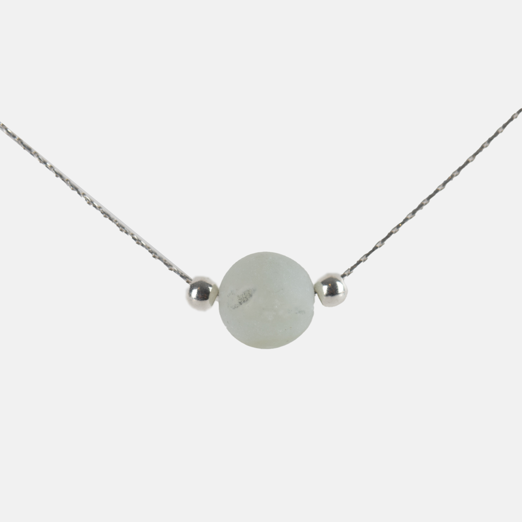 LADA PIEDRAS NATURALES PLATA COLLAR AMAZONITA DETALLE