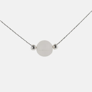 LADA PIEDRAS NATURALES PLATA COLLAR PIEDRA LUNA DETALLE