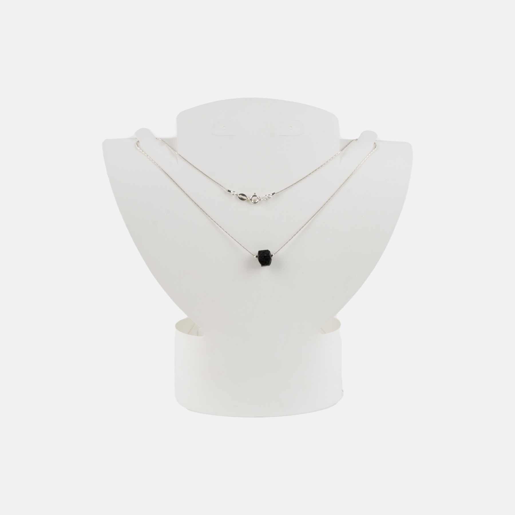 MINERVA COLLAR PLATA TURMALINA NEGRA BRUT GENERAL