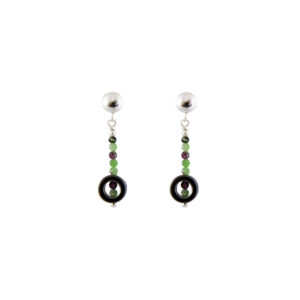 MWa-Arr.-400-Rb.Zst._Pendientes-con-Hematites-_-Piedras-naturales-Minis-Rubí-Zoisita