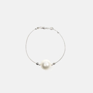PERLA SWAROVSK BLANCA I CRISTALL PULSERA_GRIS