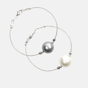 PERLA SWAROVSK GRIS I BLANCO I CRISTALL PACK PULSERAS_GRIS