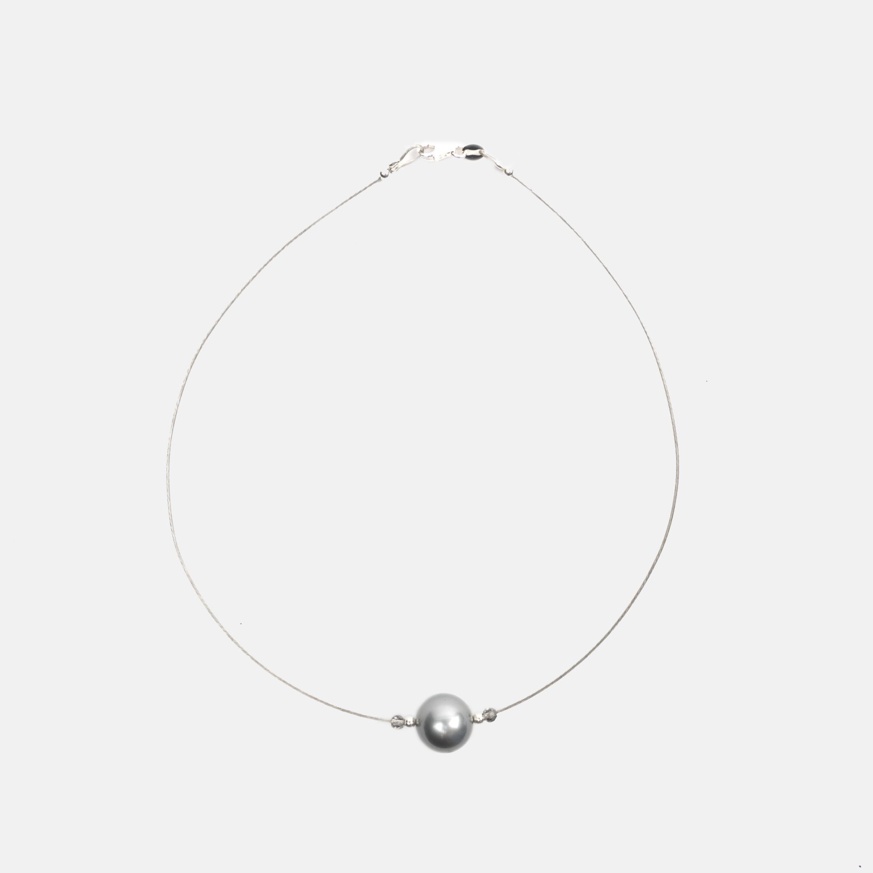 PERLA SWAROVSK GRIS I CRISTALL COLLAR_GRIS