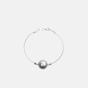PERLA SWAROVSK GRIS I CRISTALL PULSERA_GRIS
