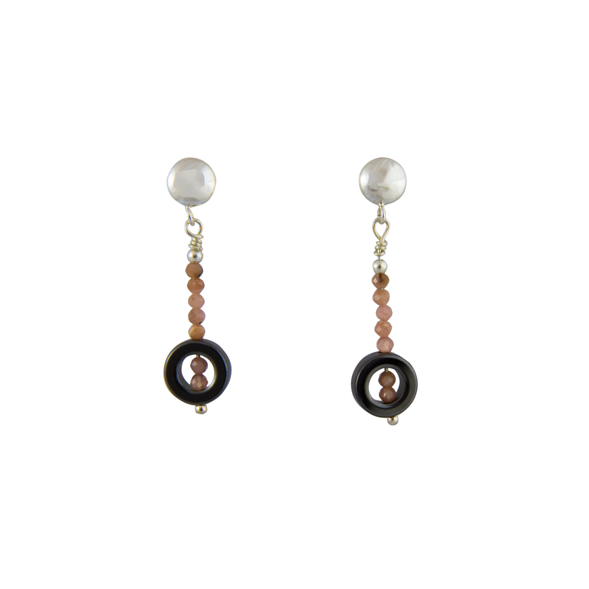 Pendientes Hematites&Rodocrosita Mini