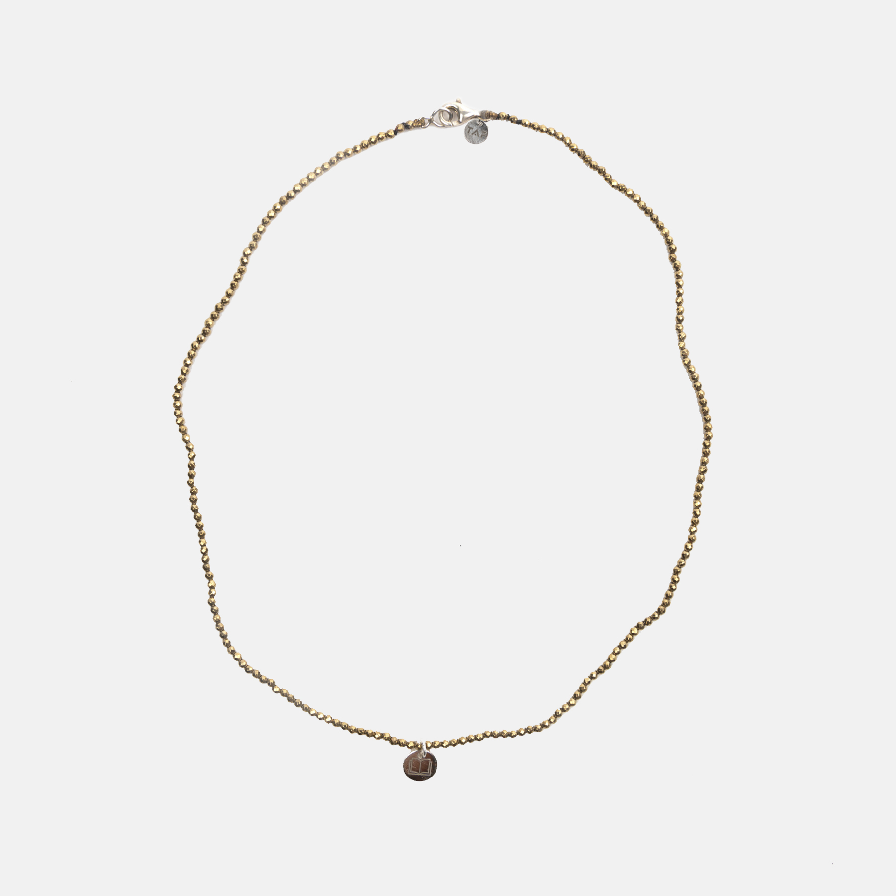 TAF DONNA HEMATITES GOLD COLLAR CONJUNTO