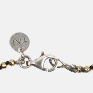TAF DONNA HEMATITES GOLD COLLAR Y PULSERA CIERRE