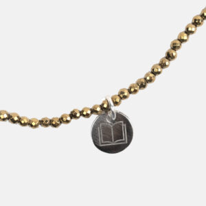 TAF DONNA HEMATITES GOLD COLLAR Y PULSERA MEDALLA