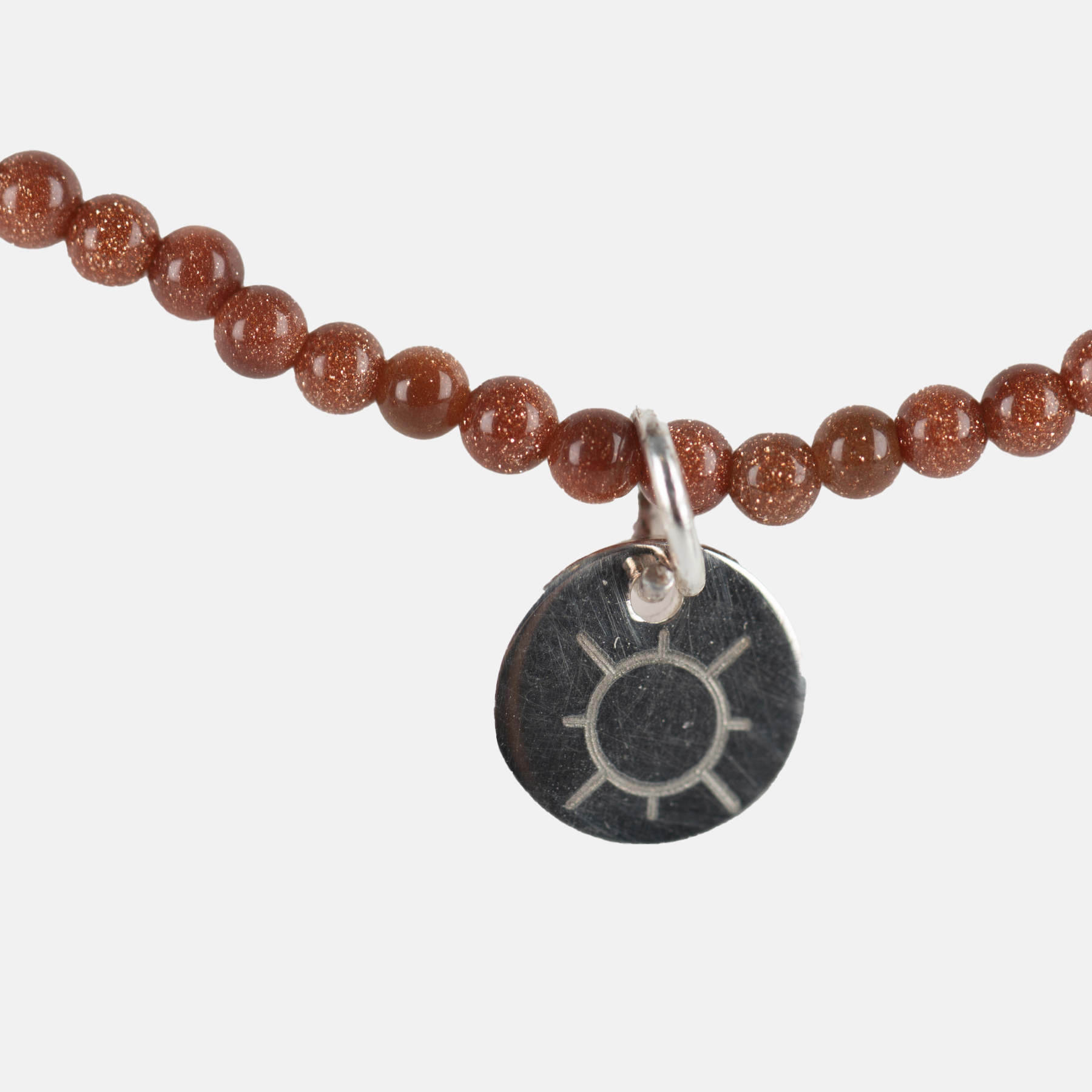 TAF DONNA PIEDRA SOL COLLAR Y PULSERA MEDALLA