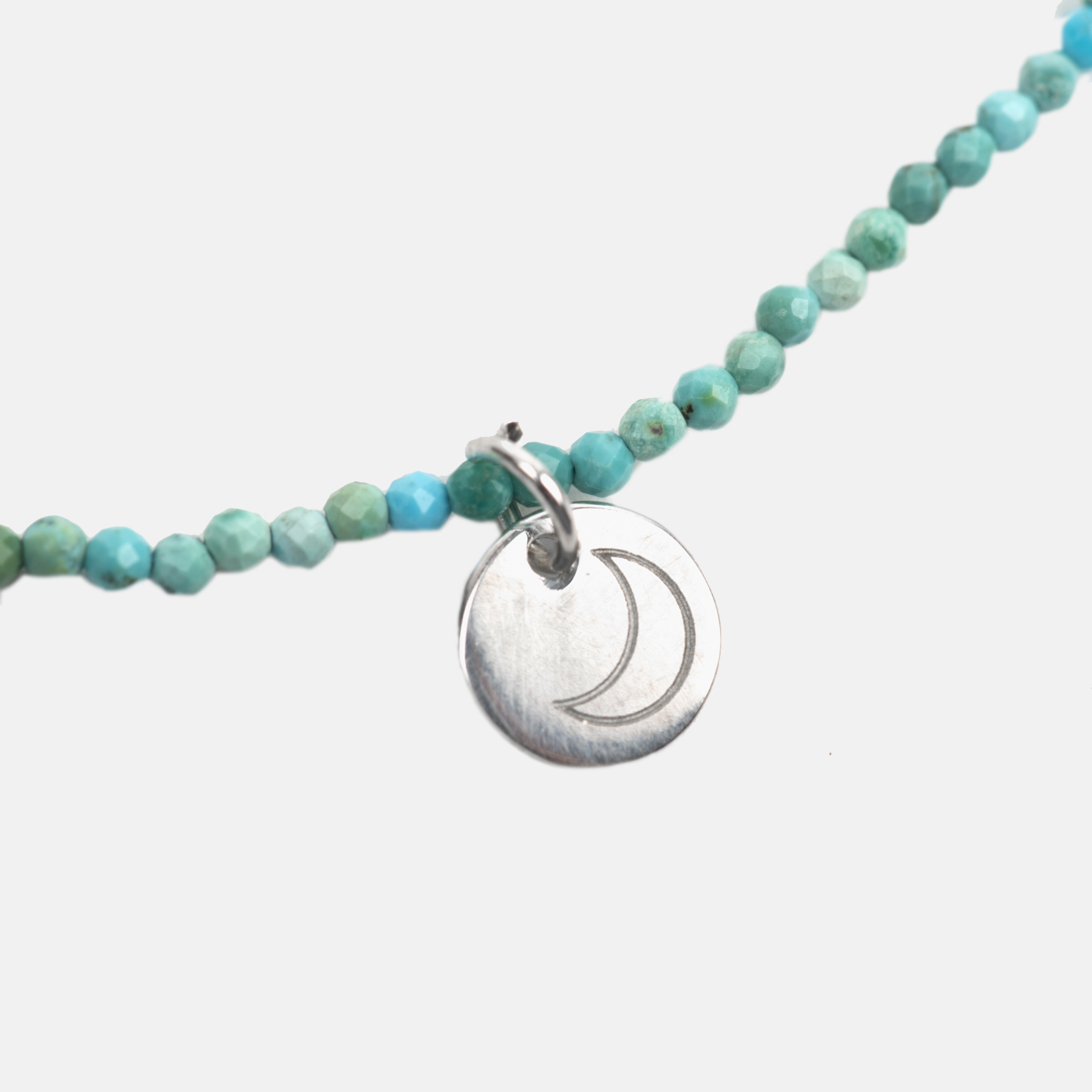 TAF DONNA TURQUESA COLLAR Y PULSERA MEDALLA